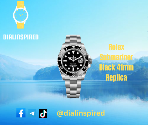 Rolex submariner black 41mm replica