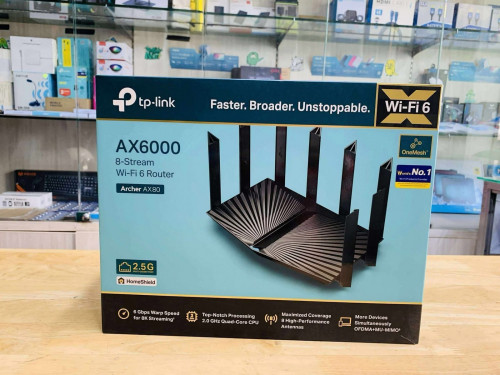 Router Wifi Archer Ax80 Brand tp-link Warranty 3year អីវ៉ាន់មាននៅក្នុងស្តុក📩🙏