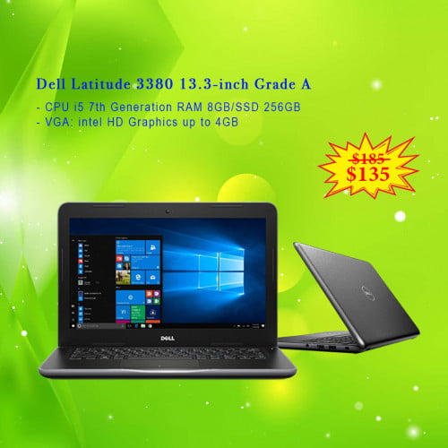 Dell 3380 core i5 7th RAM 8GB SSD 256GB VGA intel 2GB