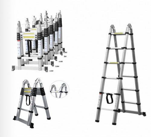 Double Extension Ladder 3.2m Aluminum