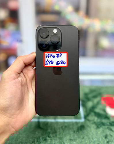 IPhone 14 Pro ទំហំផ្ទុក (128G) តួស្អាត 98% Model ZP Color Black