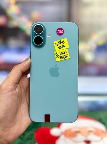IPhone 16 plus ទំហំផ្ទុក (256G) Model ZA Color Teal តួស្អាត 98.999%