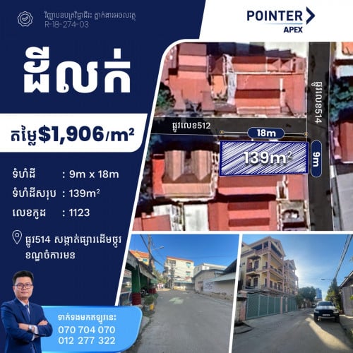 ដីកែងសម្រាប់លក់