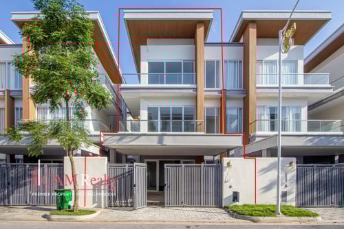 4 Bedroom Twin Villa For Rent in Borey Orkidē Pochentong