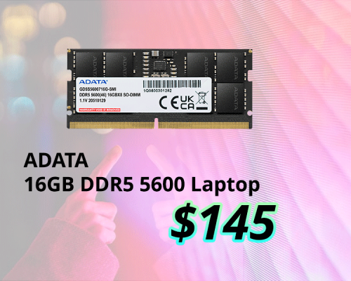 MEMORY ADATA DDR5 16GB 5600MHz for laptop