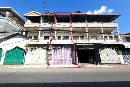 Shophouse for Rent at Boeung Trabek, Phnom Penh