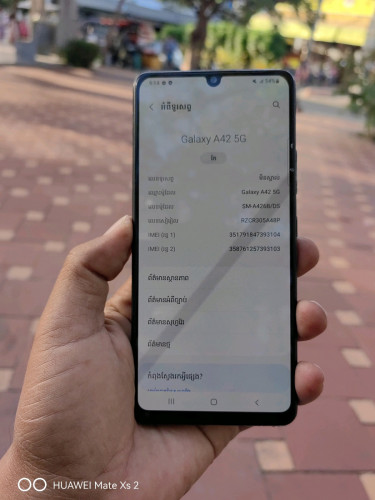 Sumsung A 42 5G sim2 ram8G 128G ម៉ាស៊ីនក្រុមហ៊ុន