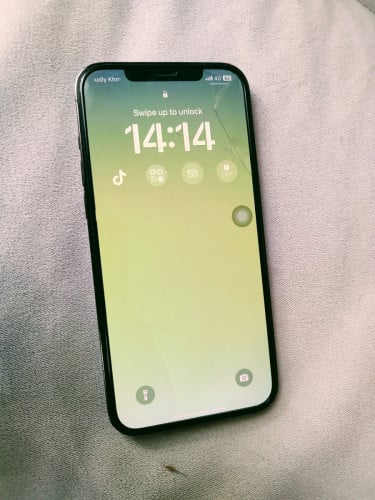 12 pro max ថ្ម 92% សាណុំ បែកកញ្ចក់ដូចរូប