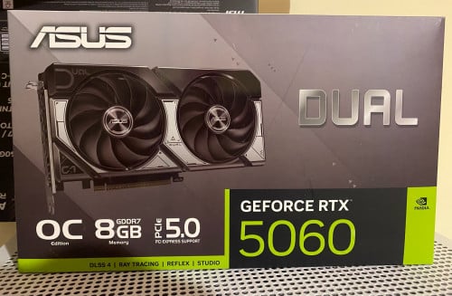 Graphics Card Asus 5060 8G ថ្មីធានា3ឆ្នាំពីក្រុមហ៊ុន 375$