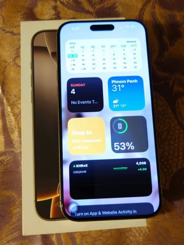 iphone 16 pro max 512GB /LL នៅស្អាត99%