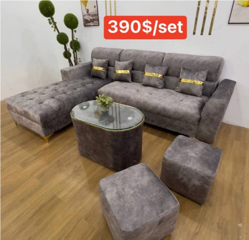 L shaped sofa set
