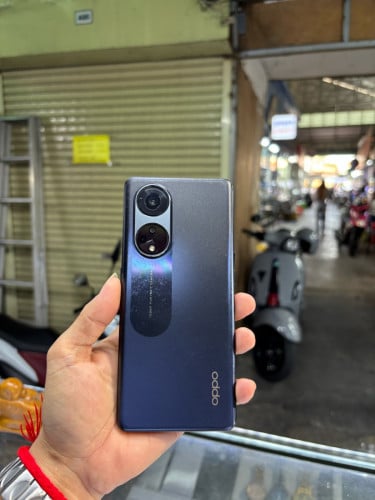 Oppo Reno8T 128G Ram8G Sim2 Global សានុំស្រុីន អេក្រង់ឡើងលឿងគៀន