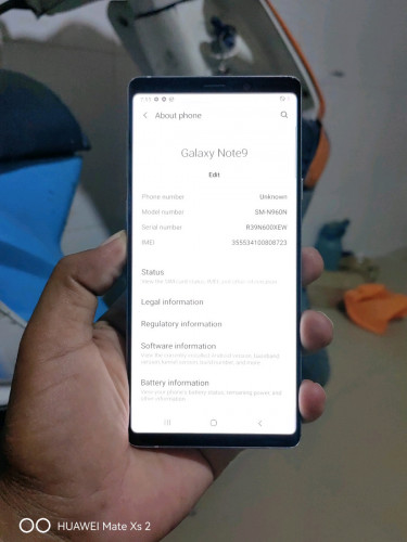 Sumsung not 9 sim1 ram6G. 128G / zin
