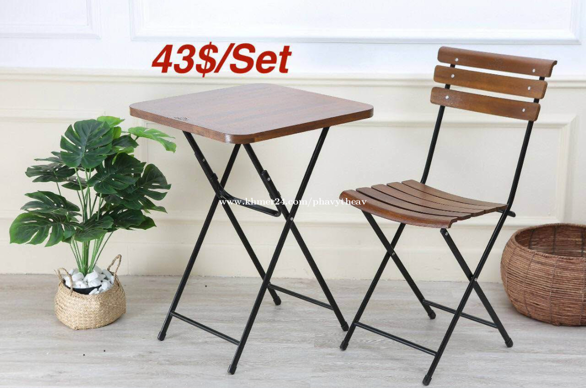 Outdoor table and chair