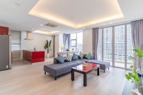 3Bedrooms Swimming pool Serviced apartment with Gym for rent near BKK market