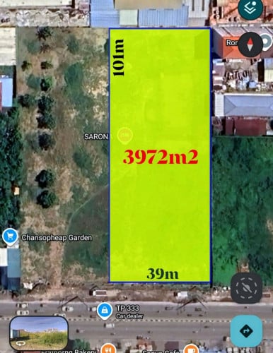 Land 4000m2 st. Mong Reththy for rent