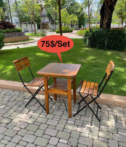 Outdoor table and chair