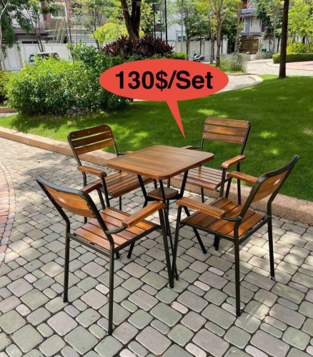 Outdoor table and chair