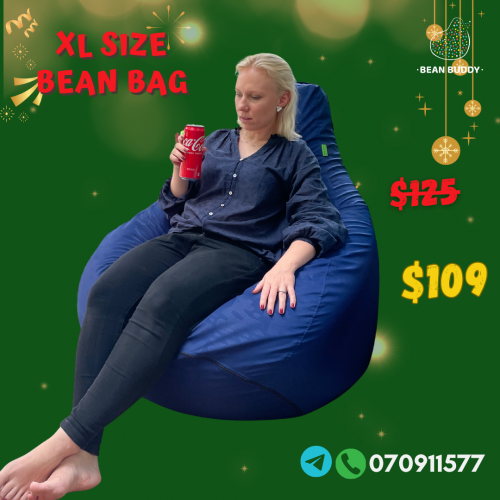 XL Size Bean Bag សាឡុងអង្គុយគ្រាប់ស្នោ