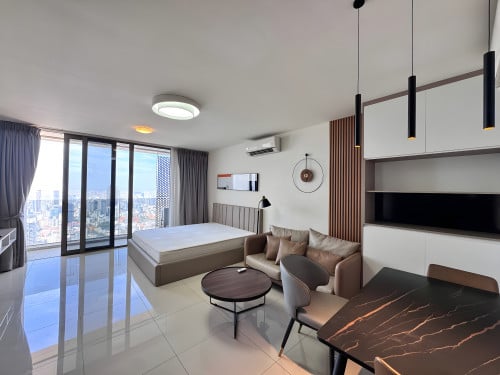𝐅𝐨𝐫 𝐑𝐞𝐧𝐭: 1-Bedroom Apartment – The Peak Residence 📍Koh Pich