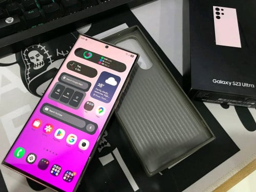 លក់ Samsung S23 Ultra 12gb 512gb ក្រុមហ៊ុន ស៊ីម2 98%