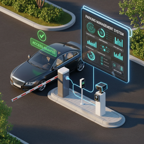 Barrier Gate Access Control Parking System - របាំងបិទបើកស្វ័យប្រវត្តិ