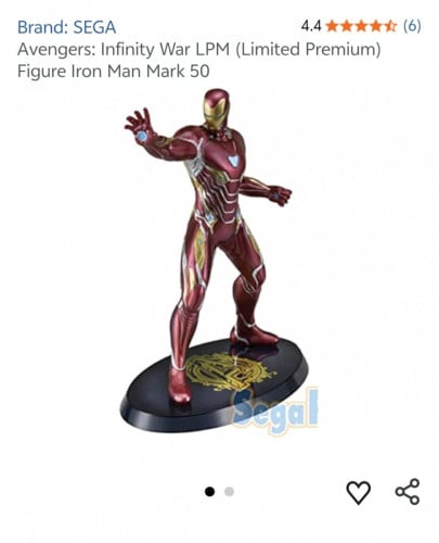 Brand: SEGA4.4力(6)Avengers: Infinity War LPM (Limited Premium)Figure lron Man Mark 50