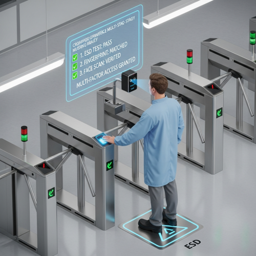 ESD Access Control System Turnstile (Multiple Verification)