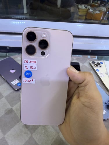 Iphone16promax 512G Sim1 battery 92% ស្អាត99%