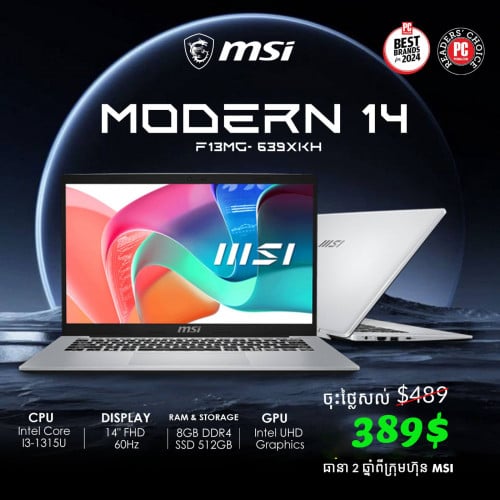 Laptop MSI New Promotion 389$