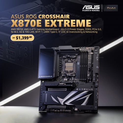 🔥 ASUS ROG CROSSHAIR X870E EXTREME 🔥