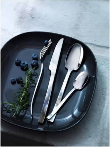 Design cutlery set - cool stainless steel, easy to clean, long lasting set of 20 - Ikea Smakglad