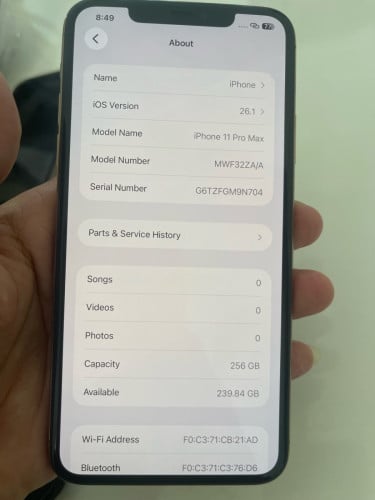 iPhone 11 promix gold Z/a 256g Zin