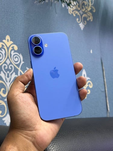 Iphone 16 ទំហំផ្ទុក (256G) តួស្អាត 999.999% Model ZA Color Blue
