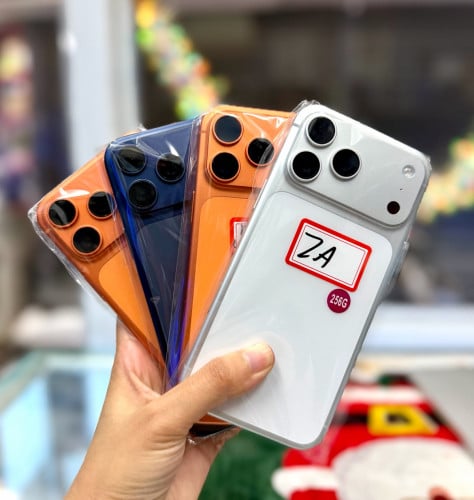 Iphone 17 Pro Max ទំហំផ្ទុក 256G (White,Orange,Blue) & 512G (Orange) តួស្អាត 999.999%