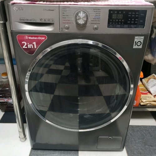 LG, True Steam, Washer&Dryer, 12 kg