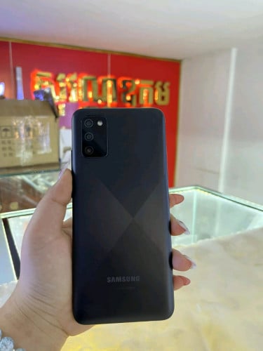 Samsung A02s ram4G/64G sim2 ស្អាត99%
