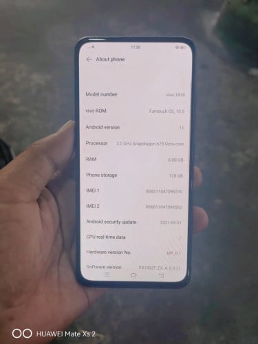 Vivo V15 pro sim2 ram6G / 128G