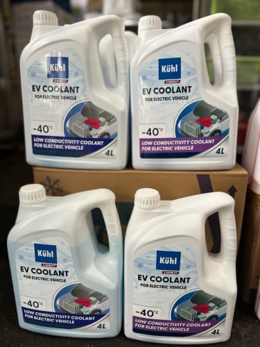ទឹកស្អំ សម្រាប់ឡានអគ្គីសនី Coolant for electric car Kuhl Germany Technology