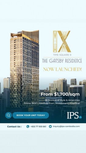 ចាប់ផ្តើមបើកលក់ហើយ Time Square 9, បឹងកេងកង១