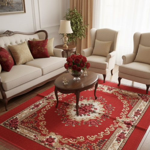 ✨ កម្រាលព្រំក្រហមសាច់កាំម្ញៃ - សម្រស់ផ្កាកុលាបដ៏ទាក់ទាញ! ✨