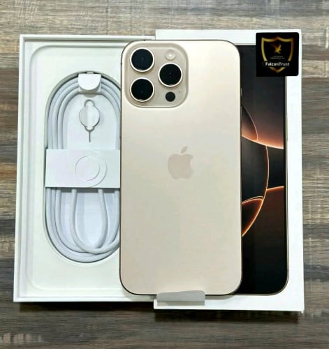 16 Pro Max ស្អាតដូចថ្មី99% ថ្ម100 នៅធានា4ខែ XA 256GB Fullset មានប្រអប់