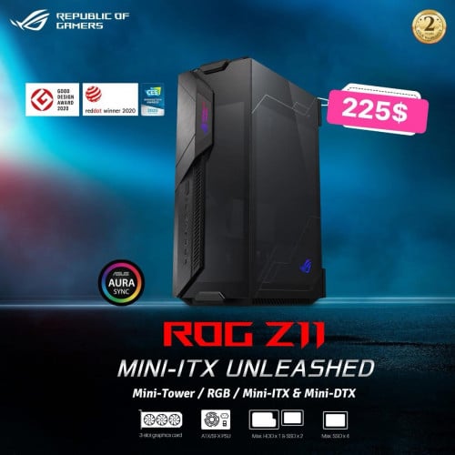 Case Destop Gaming Asus Rog Z11  អីវ៉ាន់មាននៅក្នុងស្តុកស្រាប់បងៗអាចធ្វើការកម្ម៉ង់បាន📩