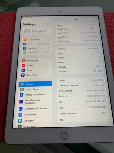 iPad 6th 32G = 85$ ( Sim +WiFi )