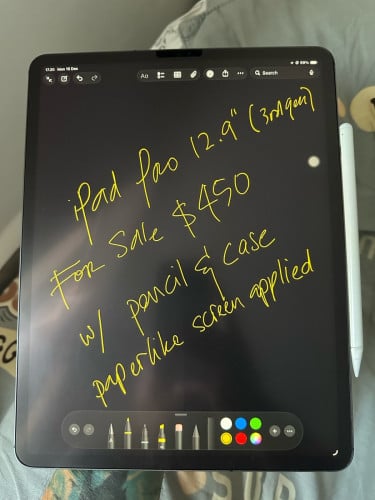 iPad Pro 12.9” (3rd Gen) 256gb