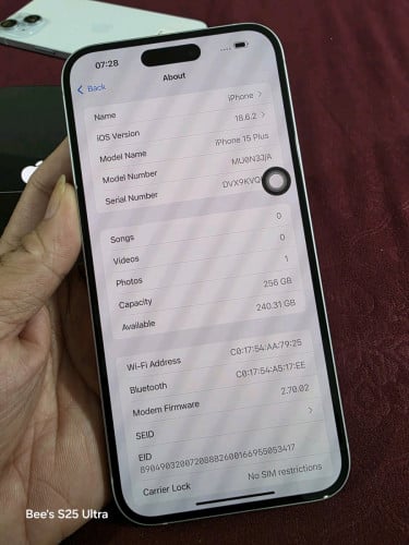 iPhone 15+ 256g សំនុំណែន