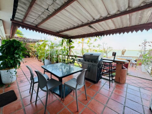 Spacious 4 Bedrooms For Rent At Chroy Chongva View to River With Swimming Pool.