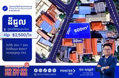 ដីជួលនៅជិតផ្សារទួលទំពូង