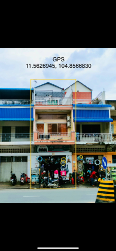 ផ្ទះអាជីវកម្មលក់ 265,000$  ទល់មុខសាលាខណ្ឌពោធិ៍សែនជ័យ សង្កាត់កាកាបទី១