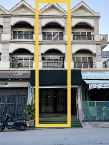 🏠ផ្ទះអាជីវកម្មលើកផ្លូវធំជិតផ្សារសម្រាប់ជួល